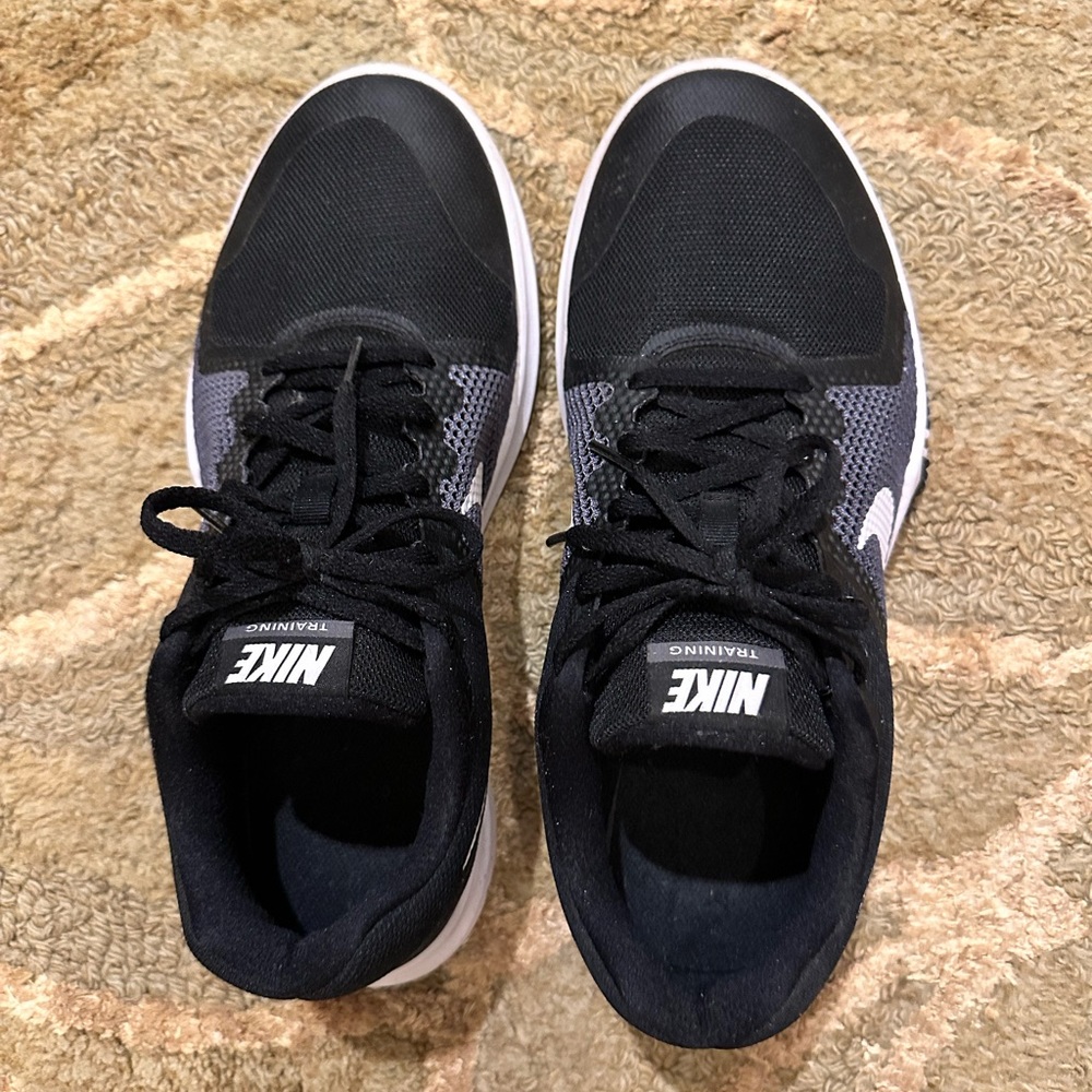 Nike training shoes, black, 10.5W